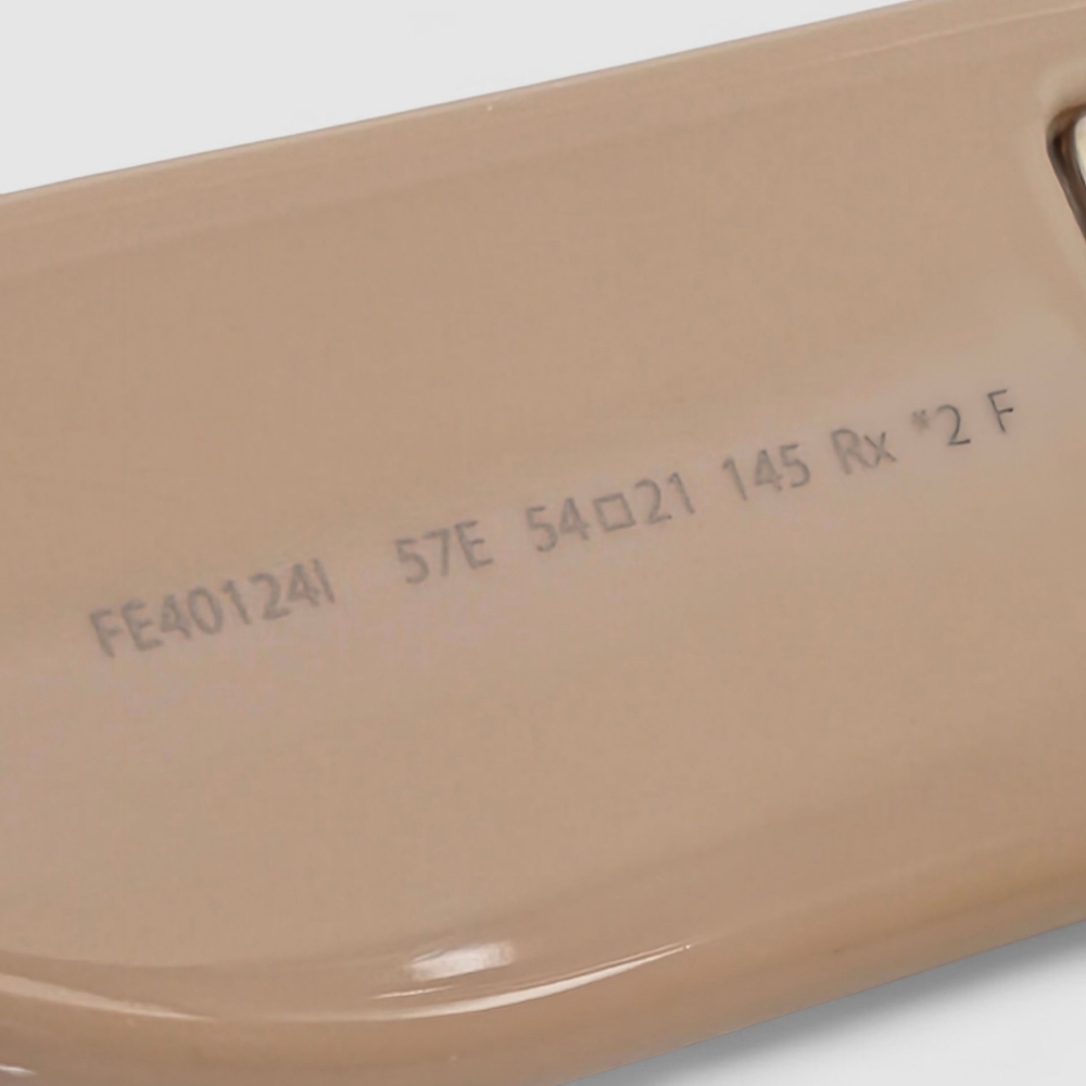Fendi Baguette FE40124I Oversized Square Sunglasses Beige Mauve FF Logo Glasses - Picture 7 of 11